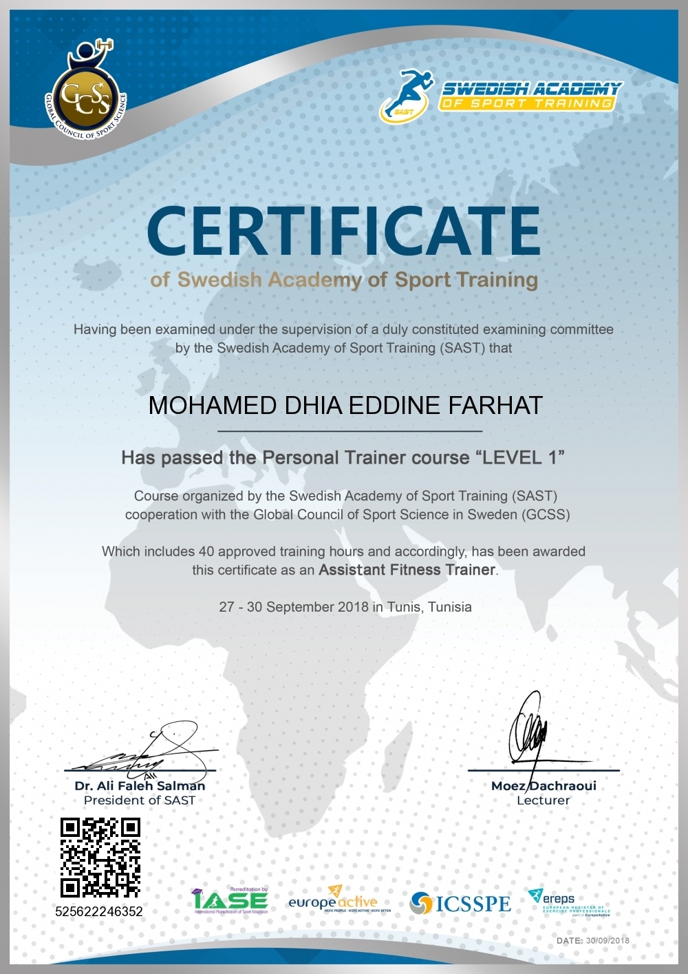 MOHAMED DHIA EDDINE FARHAT